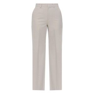 Victoria Beckham Tailored Beige Trousers With Front Fastening - NWT